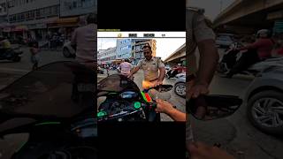 Police Tried to Catch my ZX-10R | Superbike is  #shorts #ktm #motovlog #bikeride #zx10r