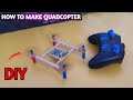 How to make mini drone quadcoper at home new method easy for school project easy experiment us