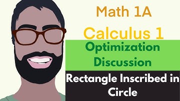 4.7 Optimization | Discussion Video 3 - Rectangle Inscribed in Circle || Calculus 1
