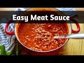 Easy meat sauce for spaghetti or zoodles  just 4 ingredients ready in 20 minutes 