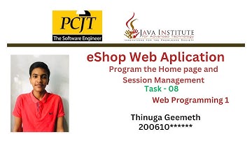 Web Programming 1 |  Task 7 | eShop | Java Institute