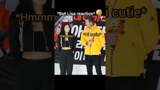 black pink team lisa say why you looking at him 😒 #lisa #rose #jisoo #blackpink #kpop #shorts