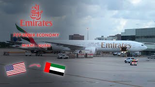 Trip Report | Emirates Boeing 777-300ER (Economy) | Miami to Dubai
