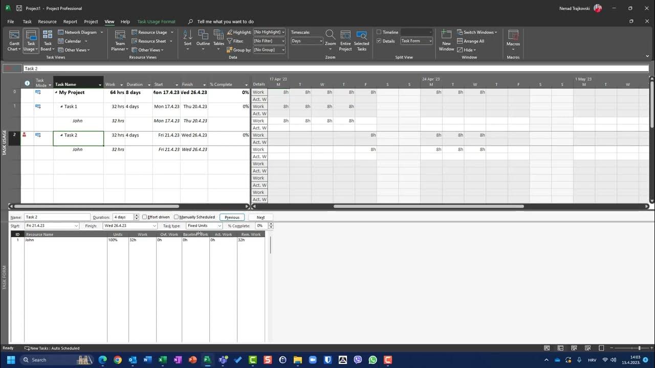 130. Removing Resources with Task in Progress Microsoft Project