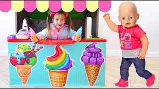 София Играет в Магазин мороженого для Детей София Играет в Магазин мороженого для Детей