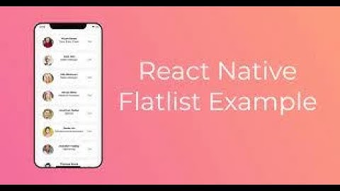 The FlatList Element in React Native || React Native App Development Tutorial