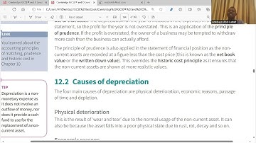 Accounting IGCSE (Accounting for Depreciation and Disposal of Non Current Assets)
