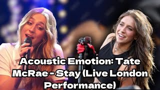 Tate McRae - stay done (Acoustic Live Performance from YouTube Music Nights at Lafayette in London