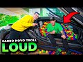 TROLLAMOS O CARRO NOVO DELE COM 10 MIL BOLINHAS NA LOUD!!