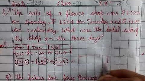 class 3 maths chapter 3 addition and subtraction ex 3.5 word problem based on addition& subtraction