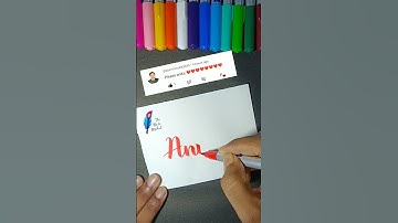 Calligraphy "Anika". #shorts #ytshorts #calligraphy #lettering #handwriting #writing