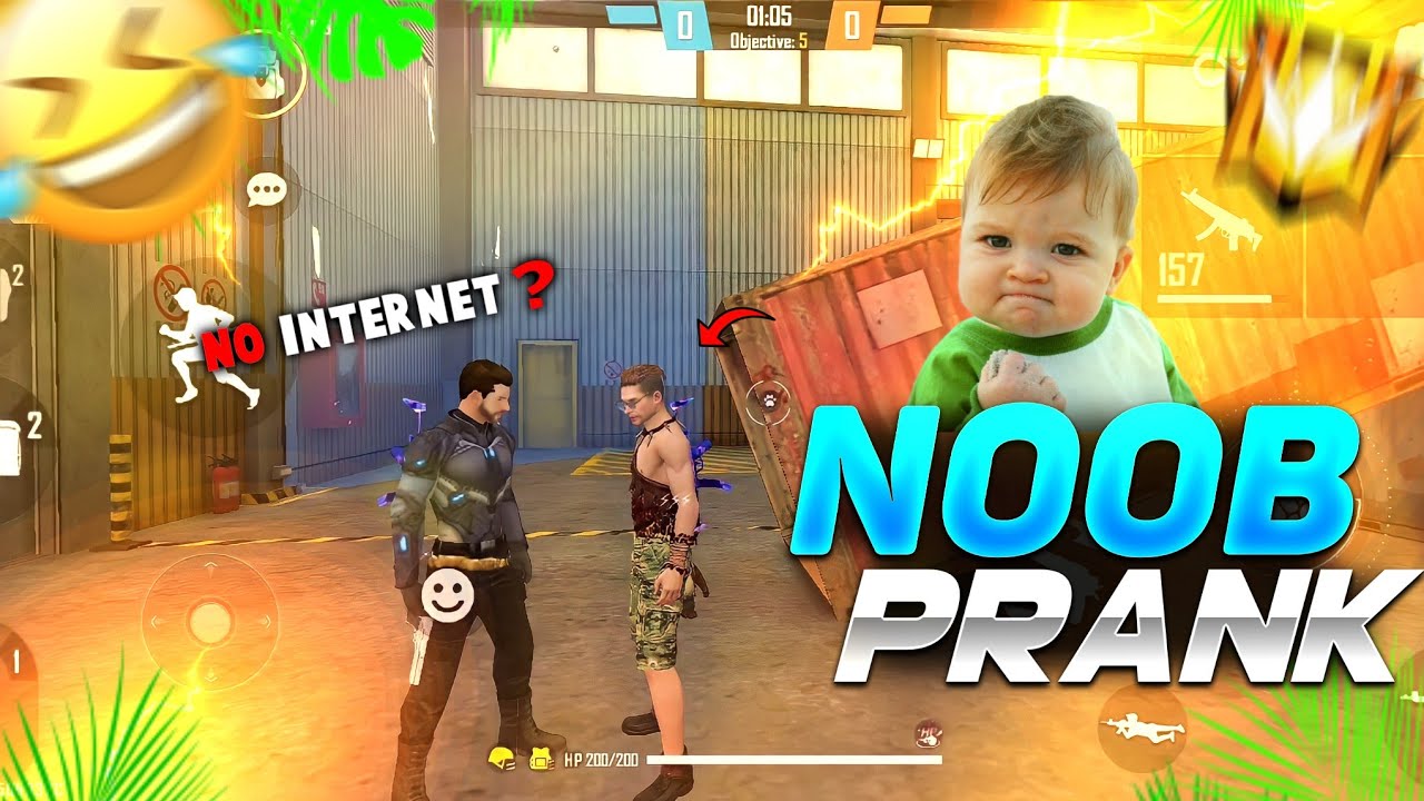 Noob Prank Gone Wrong 🤣 | Free Fire Funny Noob Prank | Noob Prank in ...