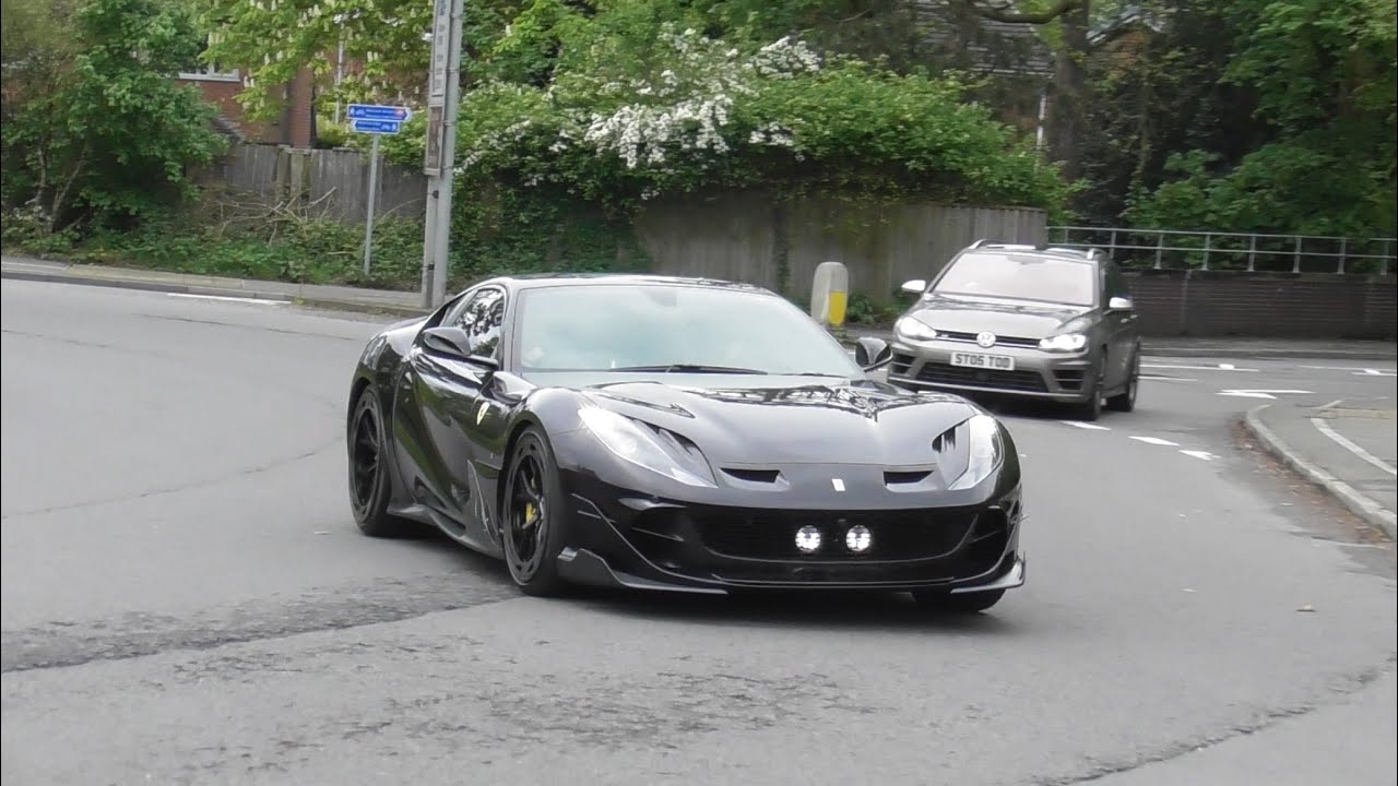 Brand New Ferrari 812 Superfast Onyx 8XX Acceleration Down The