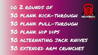 ABS-tructor workout #020 (abs workout with things you can use at home as weights)