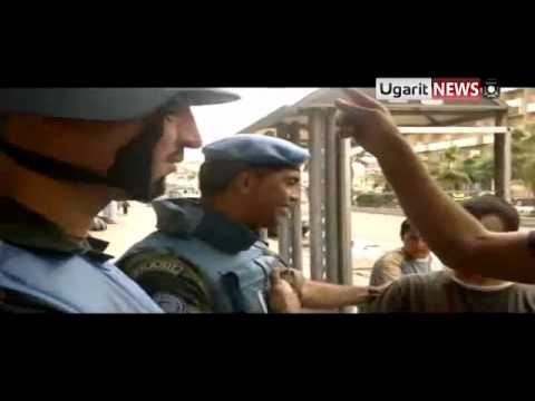 1 5  أوغاريت حماة حي الحاضر هام الناشط قتيبه النعسان يتحدث الى المراقبين عن التفجيرات التي يقوم به الامن ويتهم الجيش الحر بها ج3