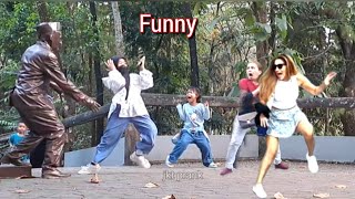 JUST FOR LAUGHING,  FUNNY REACTION,  PATUNG PRANK,  LUCU,  STATUE PRANK