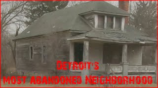 This Detroit Neighborhood is Almost Completely Abandoned: City Airport Neighborhood, Detroit 4K.