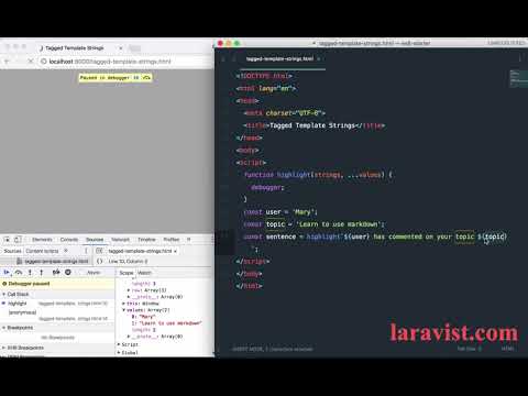11 - ES6 Tagged Template Strings 標籤模板