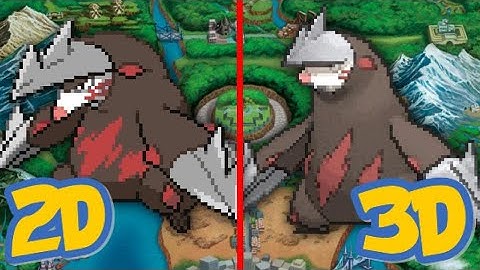POKEMON 2D Sprites vs. 3D Models COMPARISON (Generation 5)