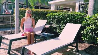 Pool Lounge Chairs with Wheels ||Sunbathing Chair ||Beach, Yard||Cozy life