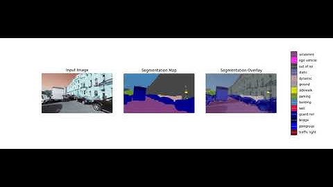 Brunswick Square, Brighton, Semantic Segmentation using DeepLabv3+ pretrained on CityScapes Dataset