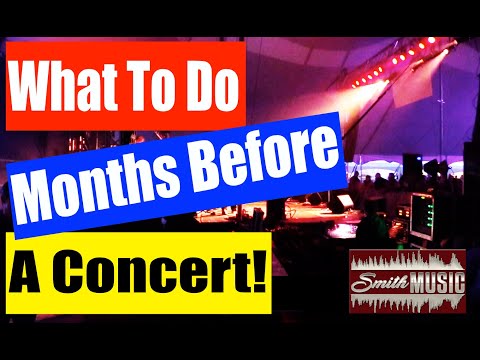 Video: How To Organize A Concert