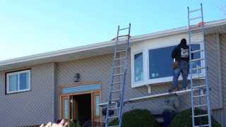 Time Lapse Bow Window Installation Renewal by Andersen of Long Island, NY