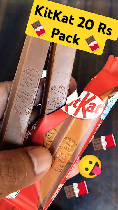 Nestle KitKat 20 rupees pack unpacking 🍫🍫🍫। Kitkat chocolate 20 Rs😛 #shorts