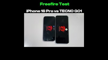 iPhone 16 Pro vs TECNO Spark Go 1 - Freefire Test