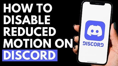 How To Disable Reduced Motion on Discord | Discord Tutorial
