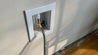 How to install the EFIELD Pex PreAssembled Ice Maker Outlet Box