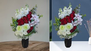How to make a flower bouquet arrangement. Flowers arrangement with a vase. flowers bouquet