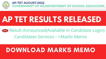 AP TET Results 2022 Download Manabadi Cutoff Marks aptet.apcfss.in