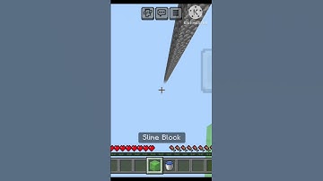 Minecraft world height mlg with slime and water bucket 💧💧 || #minecraft #shorts