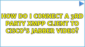 How do I connect a 3rd party XMPP client to Cisco