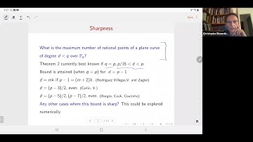 Felipe Voloch, Bounding the Number of Points by Counting Tangents: off the Beaten