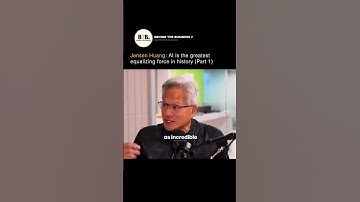 Jensen Huang: AI is de grootste gelijkmaker in de geschiedenis Deel 1