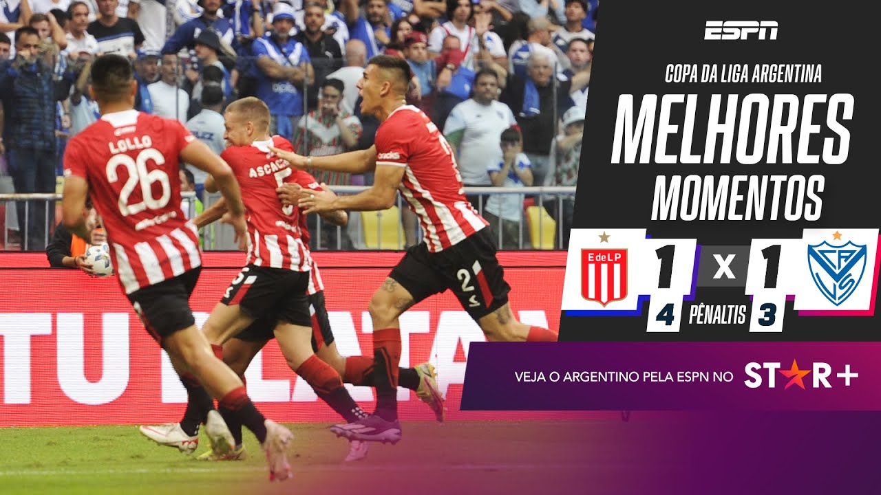 Estudiantes vence Vélez nos pênaltis e é campeão da Copa da Liga Argentina | MELHORES MOMENTOS