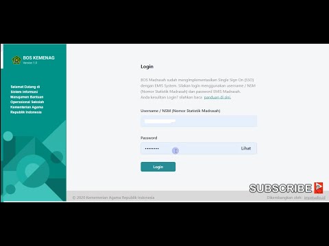 Cara login Portal Bos kemenag 2021