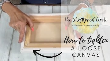 How to Tighten a Loose Art Canvas (Fix Sagging Canvas for Resin, Paint, or Mixed Media Art)