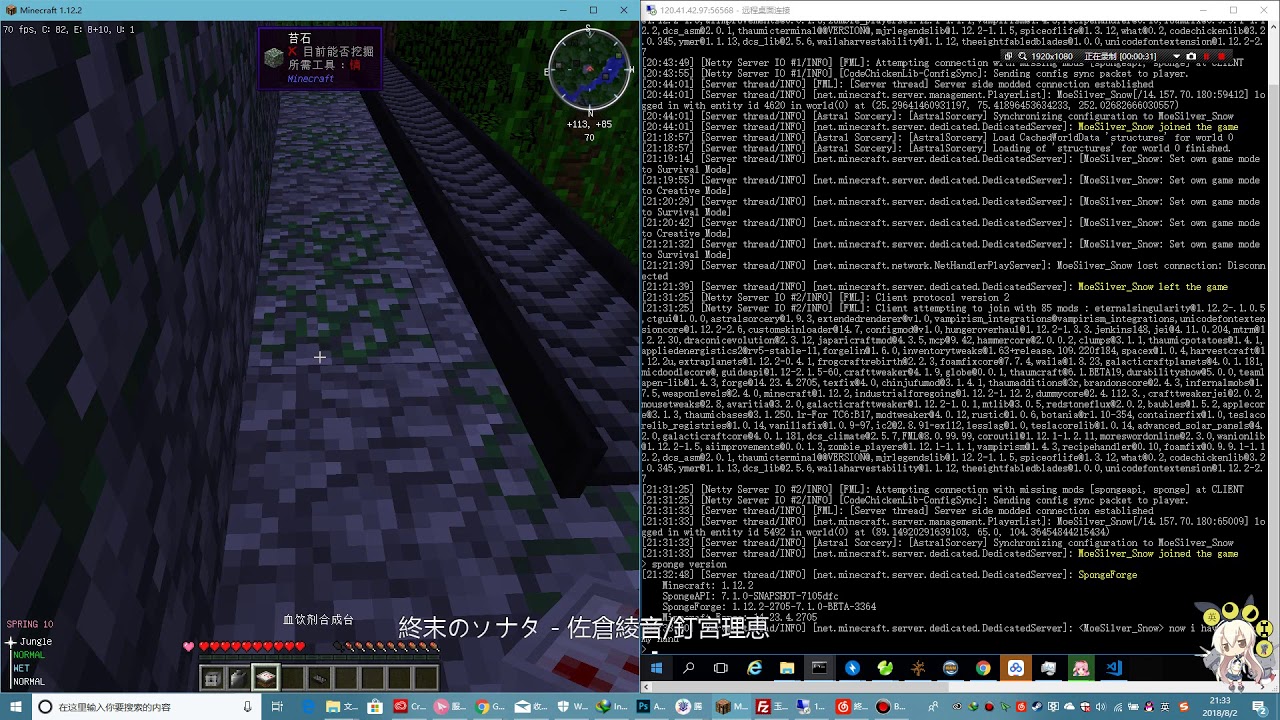HeatAndClimate running on SpongeForge Server cause item problem