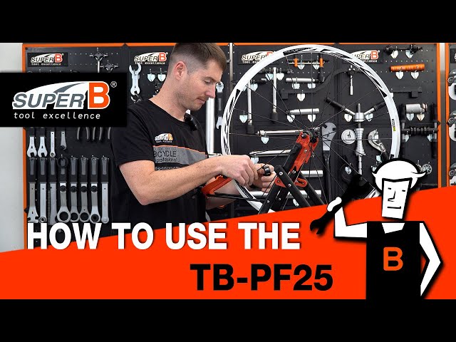 SuperB TB-PF25 Pied de centrage pliable pour roue vélo 16 à 29 pouces