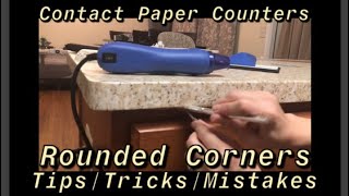 Contact Paper on Countertop Corners