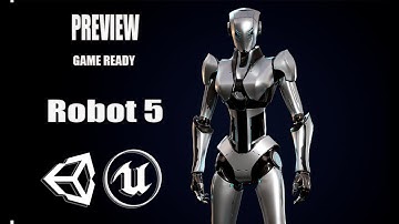 Robot 5 PREVIEW GAME READY 3D Character