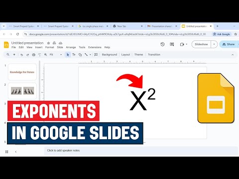 How to Do Exponents In Google Slides | Superscript & Power Tutorial