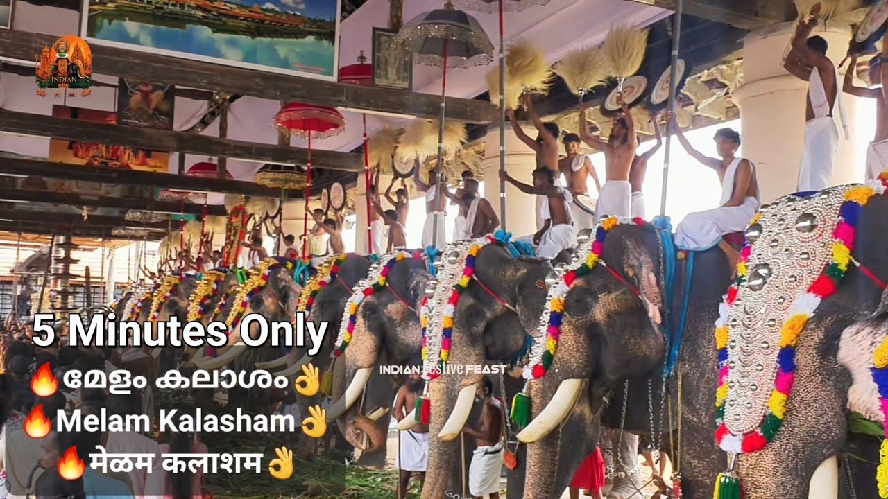 V6. #Koodalmanikyam 2025 | Last 5 mins of 🔥 #Melam | Padma Shri Kuttan Marar