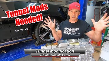 TREMEC TKO/TKX/T56 Install, Part 5:  How to modify your transmission tunnel, to fit your TREMEC.