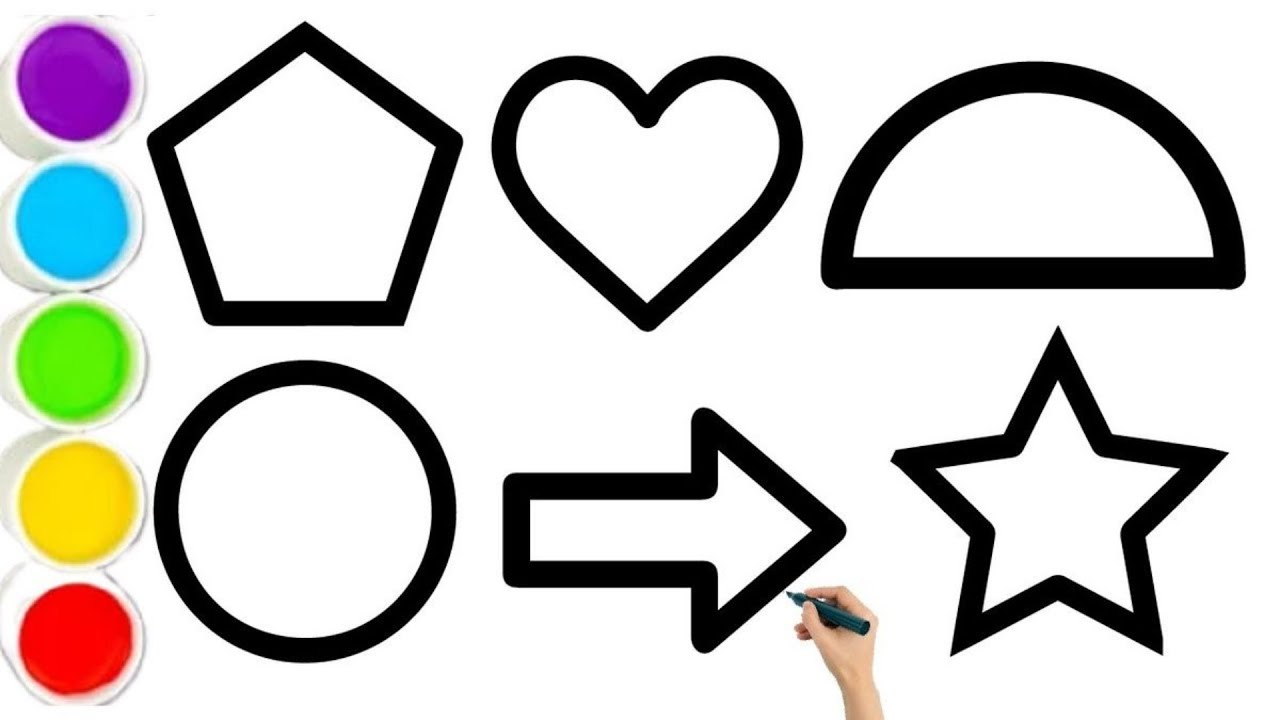 How to Draw Easy 3D Geometric Shapes | Step-by-Step Tutorial | Kids ...