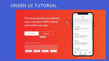 ONSEN UI FRAMEWORK FULL TUTORIAL FOR WEB