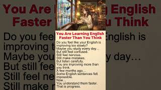 You Are Learning English Faster Than You Think | Easy English For Beginners.